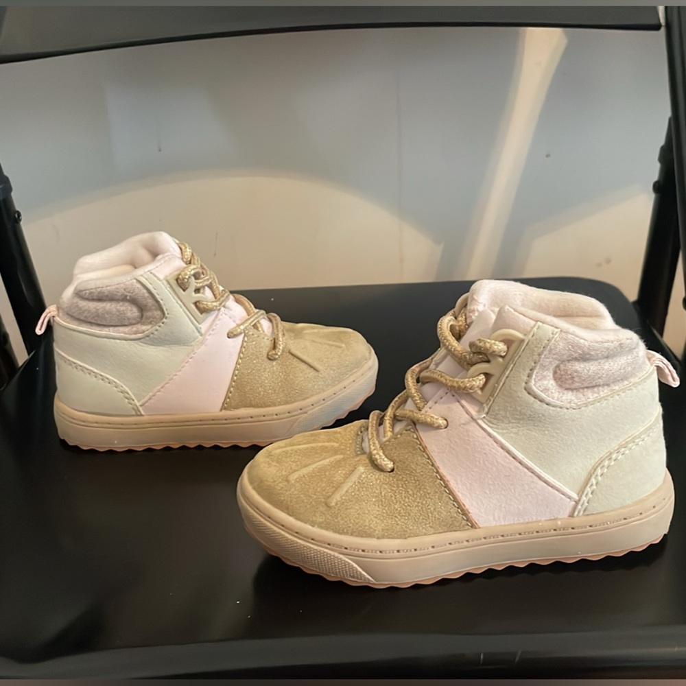 Light pink and brown shoes